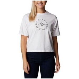 Columbia Shirt Womens size XXLarge White North Cascade Relaxed Tee Logo New